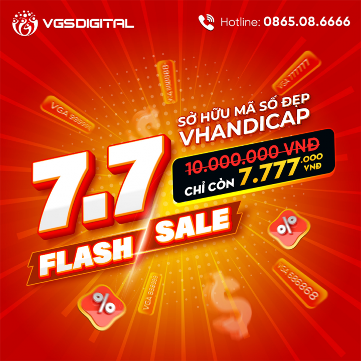 VGS Digital siêu Sale 7.7: Tràn ngập mã vHandicap giá tốt