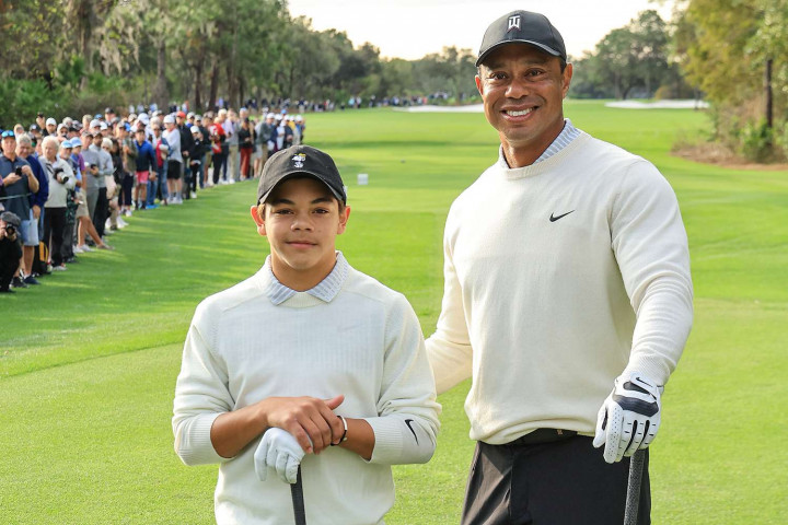 Tiger Woods tái xuất U.S. Open 2024 cùng con trai Charlie