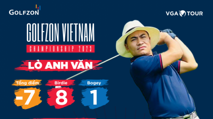 Golfer Lò Anh Văn duy trì ngôi đầu sau 2 tuần đấu Vòng loại giải Golfzon Vietnam Championship 2023