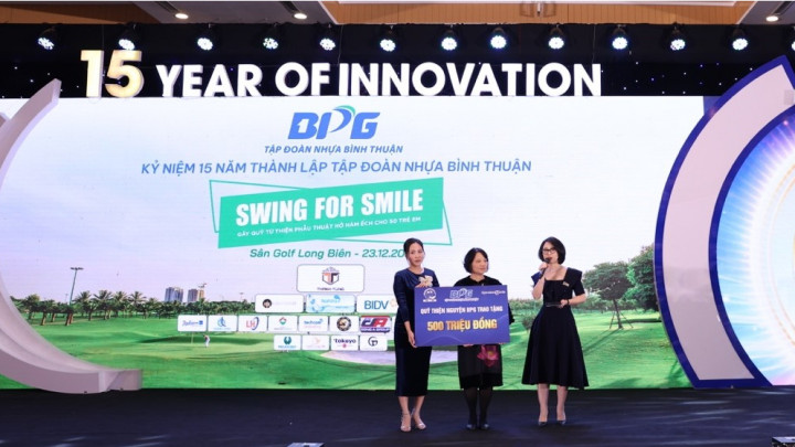 Swing for Smile - Giải đấu thiện nguyện vì nụ cười đóng góp 500 triệu vào Quỹ Operation Smile