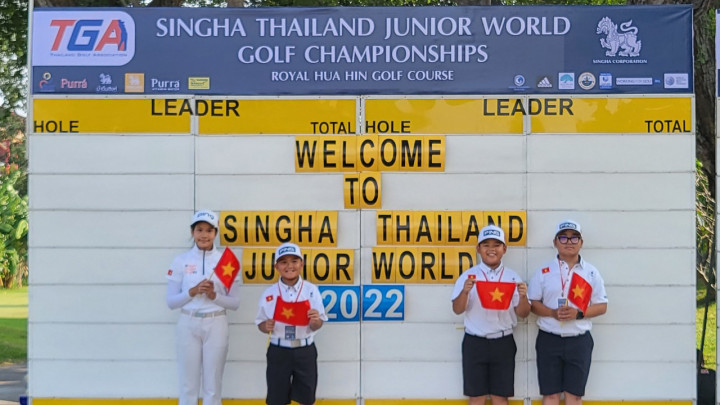 Sáu golfer trẻ Việt Nam tranh tài ở hai giải đấu lớn tại Thái Lan