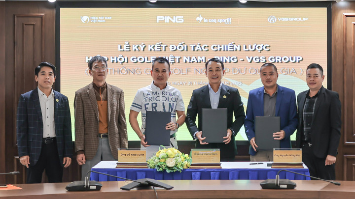 Hiệp hội golf Việt Nam - VGS Group - PING & lecoq sportif ký kết hợp tác chiến lược