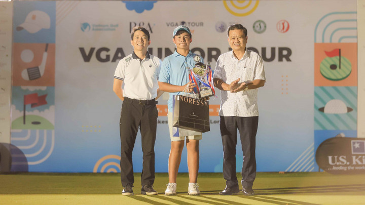 Đánh 65 gậy ngày cuối, Nguyễn Tuấn Anh giành về danh hiệu VGA Junior Tour thứ 2 sự nghiệp