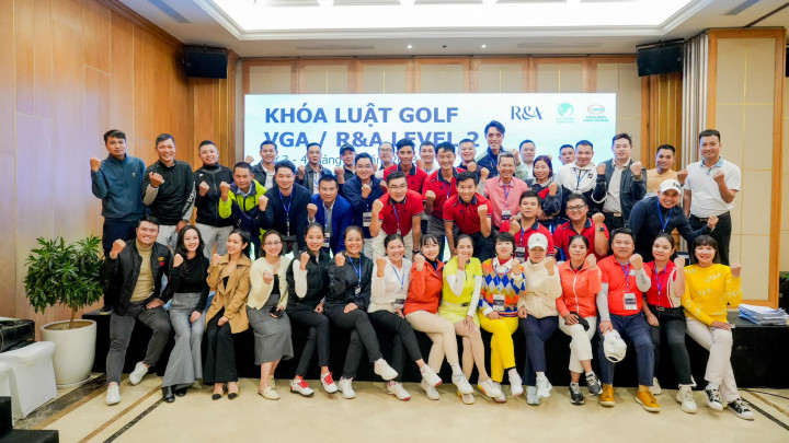 Hội đồng trọng tài golf quốc gia hoàn thành khoá đào tạo luật Level 2 cuối cùng của năm 2023
