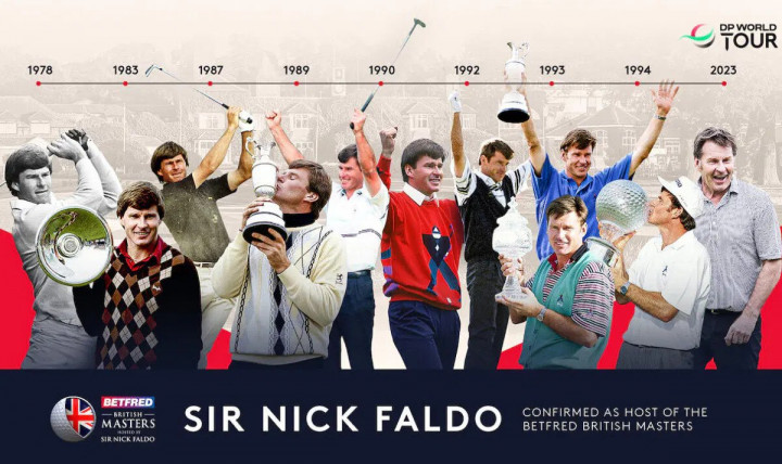 Sir Nick Faldo lần đầu tiên tổ chức British Masters
