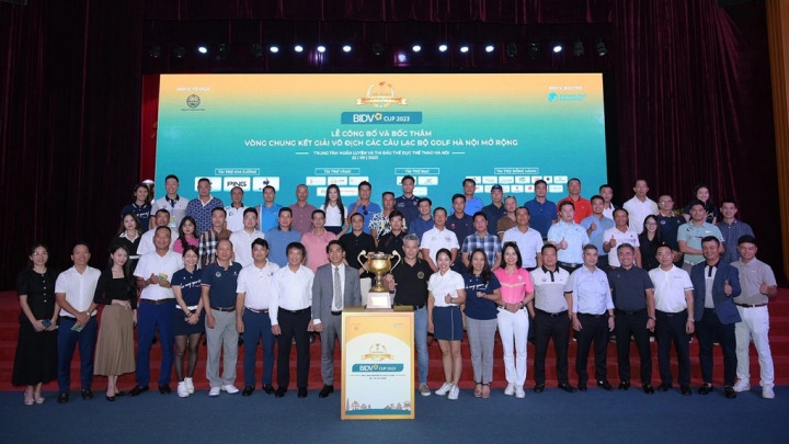1.500 VĐV tham dự VCK giải VĐ các CLB Golf Hà Nội Mở rộng lần thứ 6 - BIDV Cup 2023