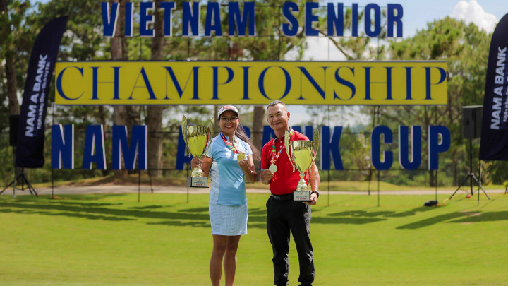 Đỗ Anh Đức và Nguyễn Thị Ngọc Dung vô địch Vietnam Senior Championship - Nam A Bank Cup 2024