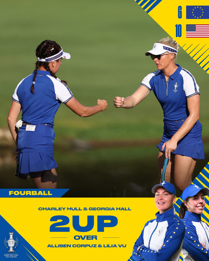 Solheim Cup 2024: Tuyển Mỹ dẫn 10 - 6 trước khi bước vào loạt Single Match quyết định - Ảnh 2.