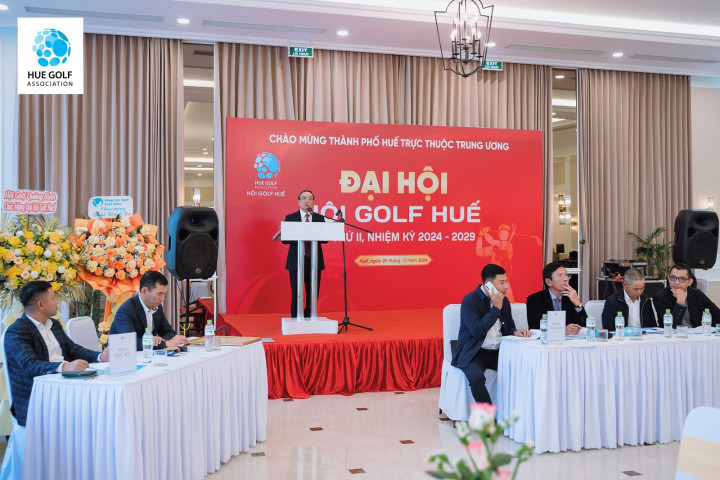 Đại hội Hội Golf Huế nhiệm kỳ 2024-2029 bầu ra Ban Chấp hành mới - Ảnh 1.